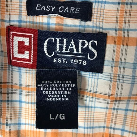 Chaps Easy Cate Casual Button Down Large - Picture 3 of 5